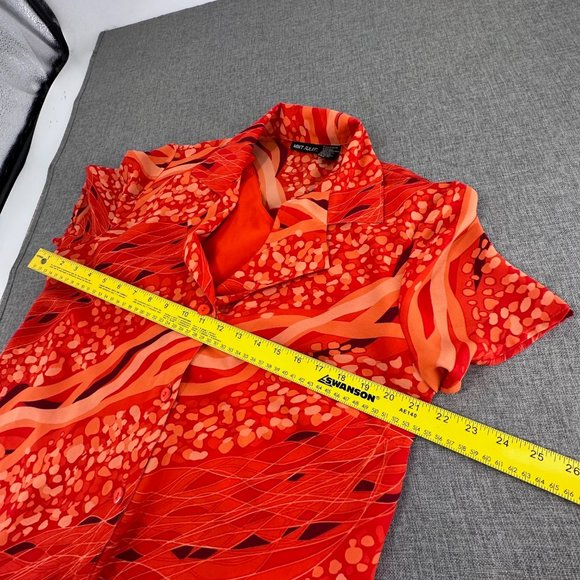 Mint Julep Button Down Dress‎ Slip Removable Dress Underneath 1X Polyester - Picture 9 of 15